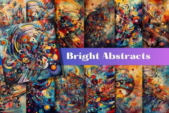 Bright Abstract Backgrounds Kandinsky: Dynamic Visuals for Modern Creators
