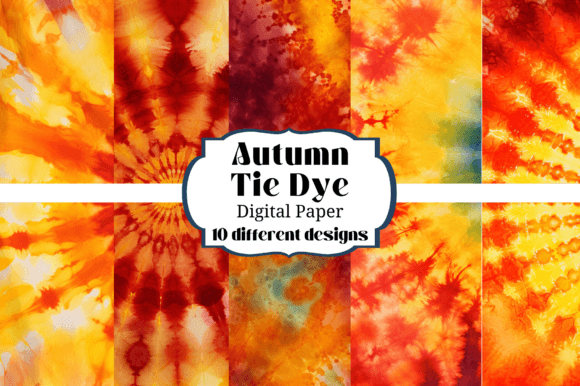 Capturing Autumn: Tie Dye Backgrounds for Creative Projects