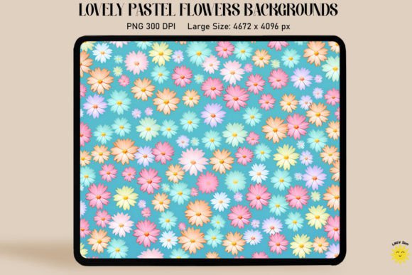 Mini Flowers Pastel Colors Backgrounds: A Dreamy Design Asset