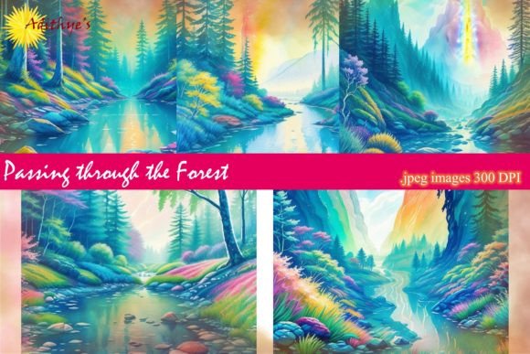 Passing Through the Forest: Enchanting Backgrounds for Designers