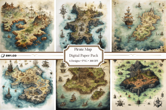 Set Sail with Style: Using Vintage Pirate Map Backgrounds