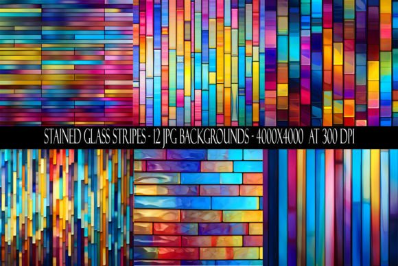 Stained Glass Stripes Backgrounds: A Designer's Guide
