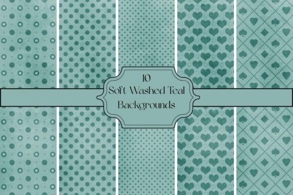 The Gentle Power of Soft Washed Distressed Teal Backgrounds