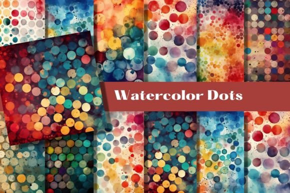 Unlocking Creative Potential with Dots and Circles Watercolor Backgrounds