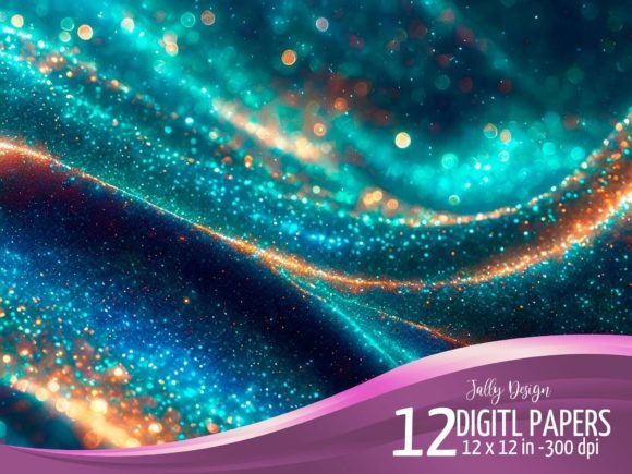 Unlocking Creativity with Iridescent Teal Sparkling Backgrounds