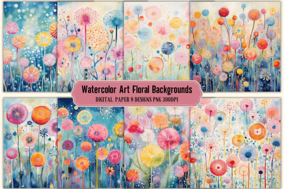 Watercolor Art Floral Backgrounds: A Designer's Secret Weapon
