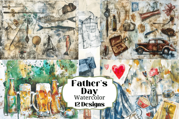 Watercolor Dad Father's Day Backgrounds: A Designer's Guide